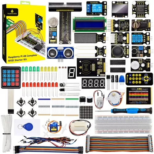 keyestudio Raspberry Pi Complete RFID 스타터 키트-Python(RPI 4B 보드 미포함)